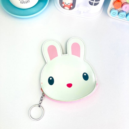 کیف پول خرد چرم مصنوعی طرح یونیکورن و خرگوش