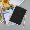 دفترچه ذغالی جادویی و مداد چوبی طرح یونیکورن