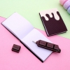 دفترچه فانتزی عطری طرح ویفر شکلاتی