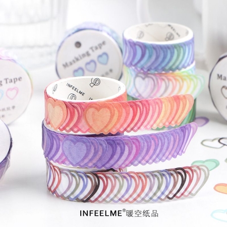 استیکر تزیینی نواری INFEEL ME طرح قلب