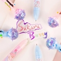 خودکار شش رنگ طرح Sakura Bunny