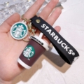 سرکلیدی فانتزی بند سیلیکونی طرح Starbucks