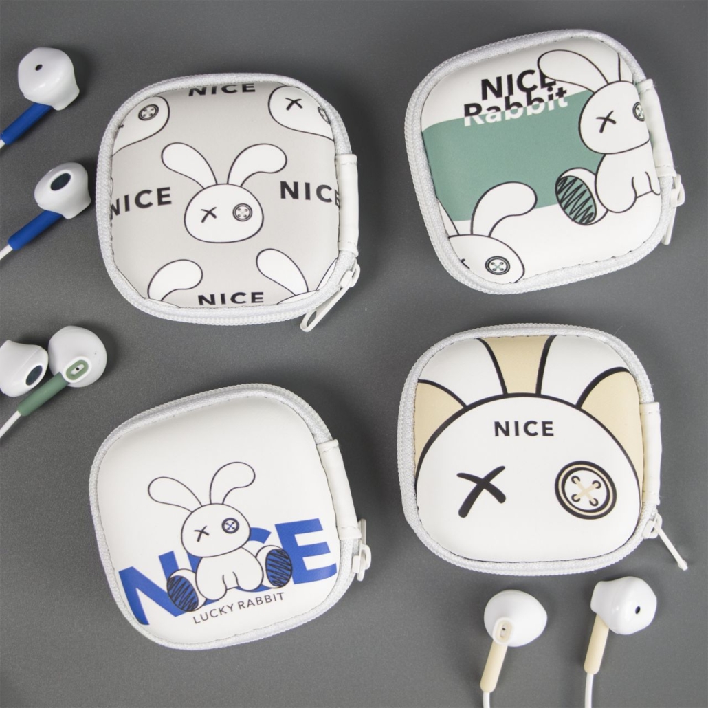 ست هندزفری و کیف kiki طرح rabbit - فروشگاه آنلاین کیوسک نت