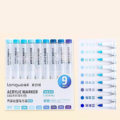 ست ماژیک اکریلیک 9 رنگ LANGUO سری COLOR STUDIO