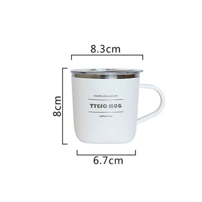 ماگ استیل 260 میلی لیتر درب اکریلیک TYESO کد TS_8717B