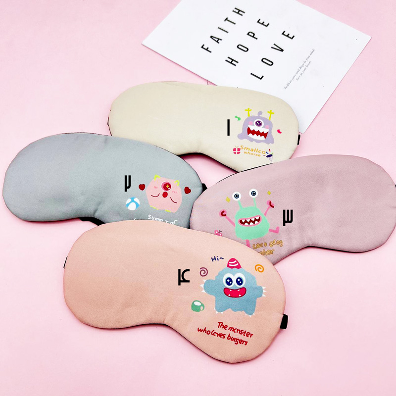 چشم بند همراه با کیسه آبسردگرم طرح little monster