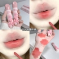 رژ لب مخملی Gege Bear طرح خرس صورتی