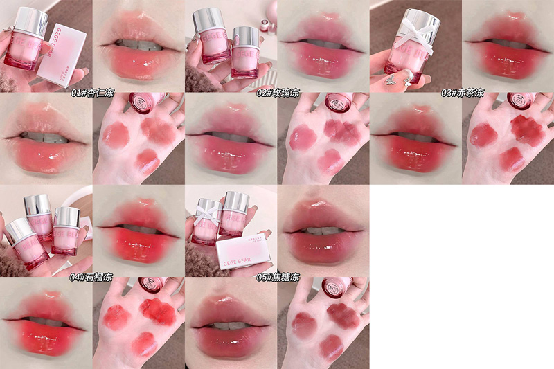 رژ لب ژله ای خیس GEGE BEAR کد 1268