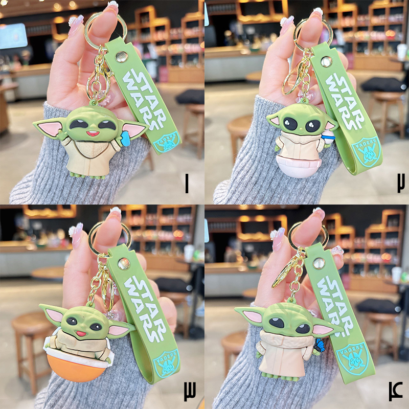 سرکلیدی فانتزی بند سیلیکونی طرح BABY YODA