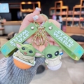 سرکلیدی فانتزی بند سیلیکونی طرح BABY YODA