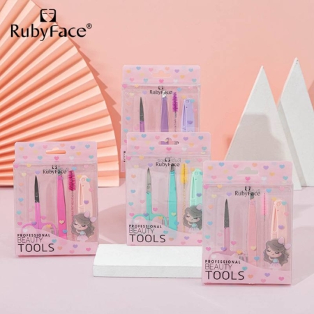 ست 4 تکه اصلاح ابرو Ruby FACE