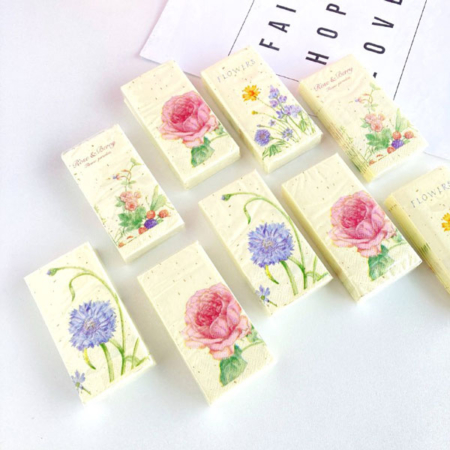 دستمال کاغذی طرحدار 10 عددی طرح گل