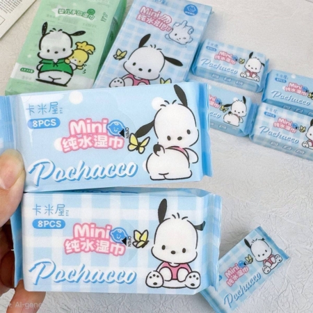 مینی دستمال مرطوب طرح پوچاکو