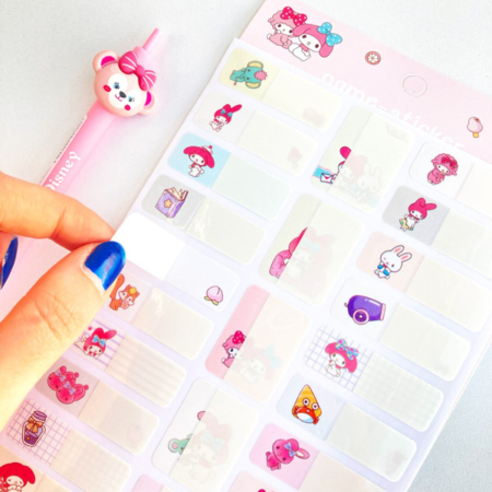 برچسب اسم ضد آب طرح فانتزی