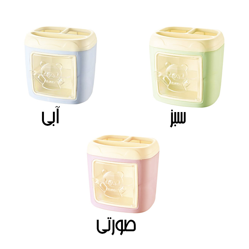 جاقلمی درب دار رومیزی طرح خرس