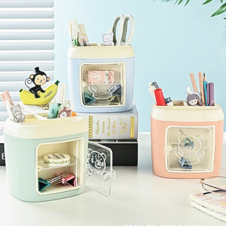 جاقلمی درب دار رومیزی طرح خرس