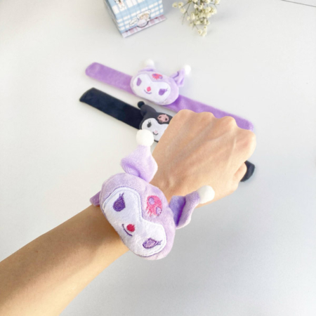 دست بند مخملی کرومی مدل تاشو