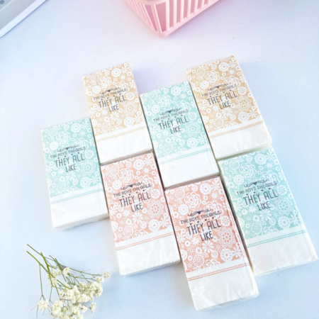 دستمال کاغذی طرحدار 10 عددی طرح LIKE