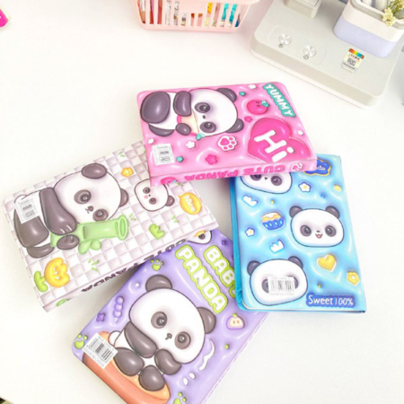 دفتر 100برگ جلد پفکی طرح پاندا