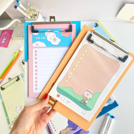 ست تخته شاسی و برگ یادداشت TO DO LIST طرح حیوانات