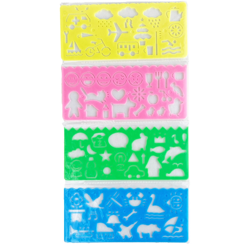 ست 4 عددی شابلون اشکال فانتزی و هندسی