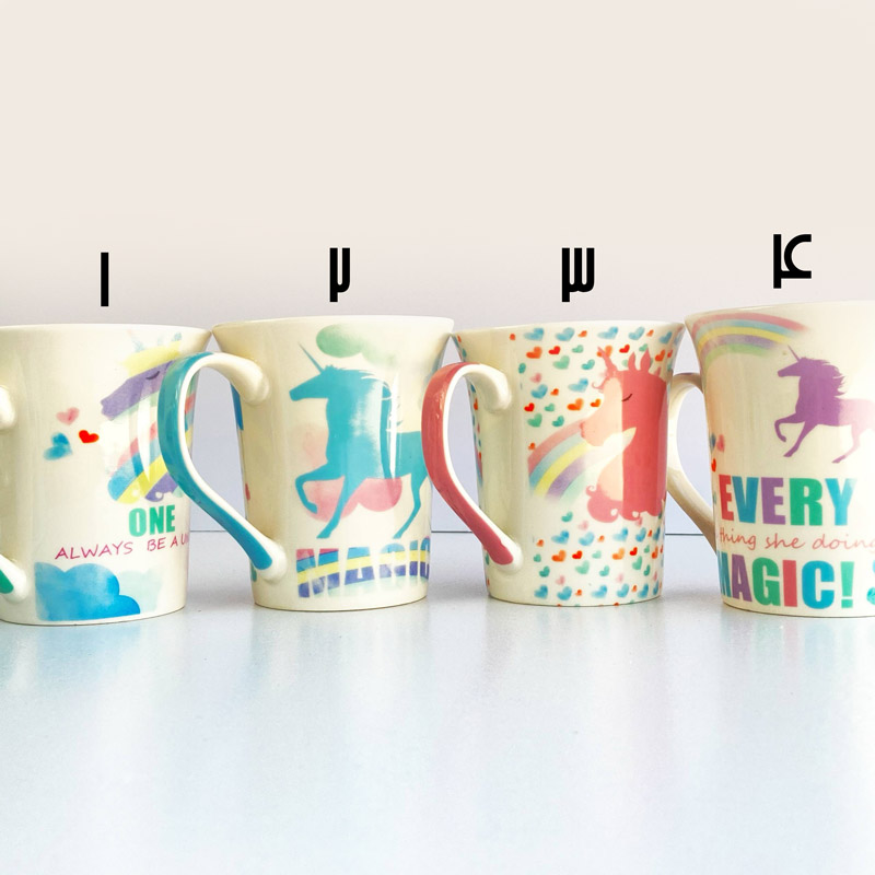 ماگ سرامیکی 350 میلی لیتری طرح UNICORN