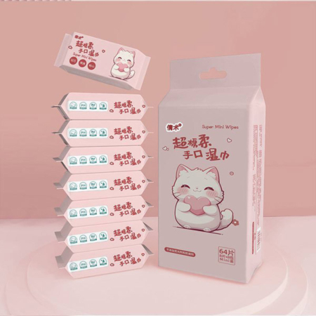 مینی دستمال مرطوب طرح فانتزی