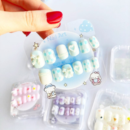 ناخن مصنوعی 12 عددی مدل مربعی گرد فانتزی