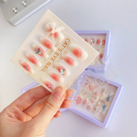 ناخن مصنوعی طرح برجسته مدل بالرین