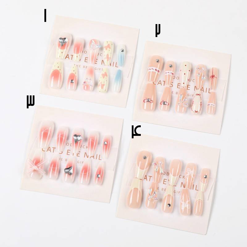 ناخن مصنوعی طرح برجسته مدل بالرین