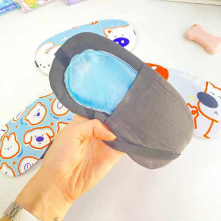 چشم بند همراه با کیسه آبسرد/گرم طرح LUCKY DOG