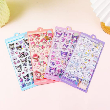 استیکر برجسته شیشه ای طرح سانریو