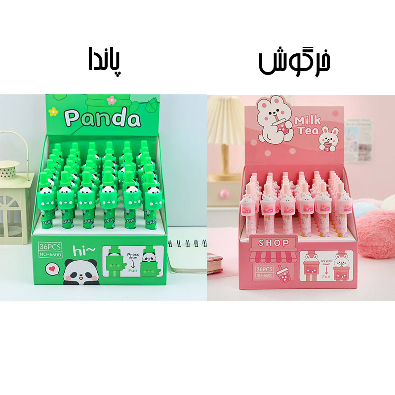 روان نویس فشاری آسانسوری طرح خرگوش و پاندا