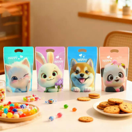 زیپ کیپ پلاستیکی طرح حیوانات HAPPY