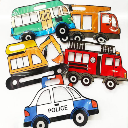 زیپ کیپ پلاستیکی طرح ماشین