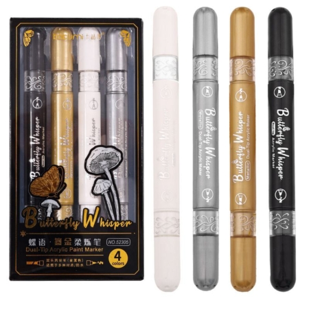 ست 4 عددی ماژیک متالیک دو سر kakumi