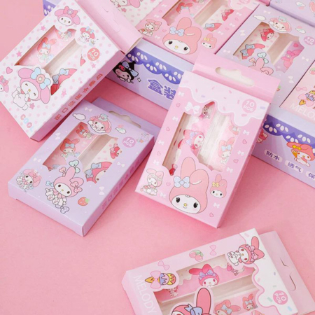 ست 10 عددی چسب زخم جعبه ای طرح ملودی و کرومی