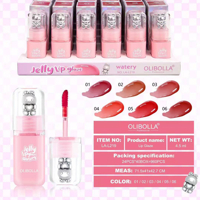 لیپ گلاس معطر olibolla طرح bunny کد 219