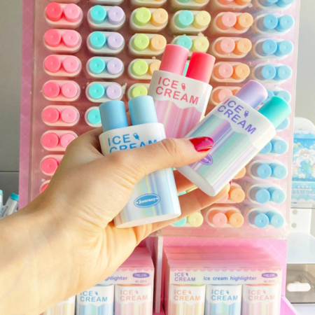 هایلایتر دوقلو پینترستی طرح ICE CREAM