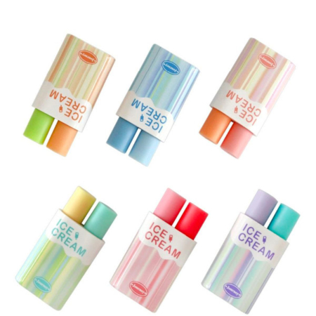 هایلایتر دوقلو پینترستی طرح ICE CREAM