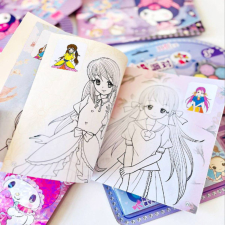 پک رنگ آمیزی و آرایش طرح دختر