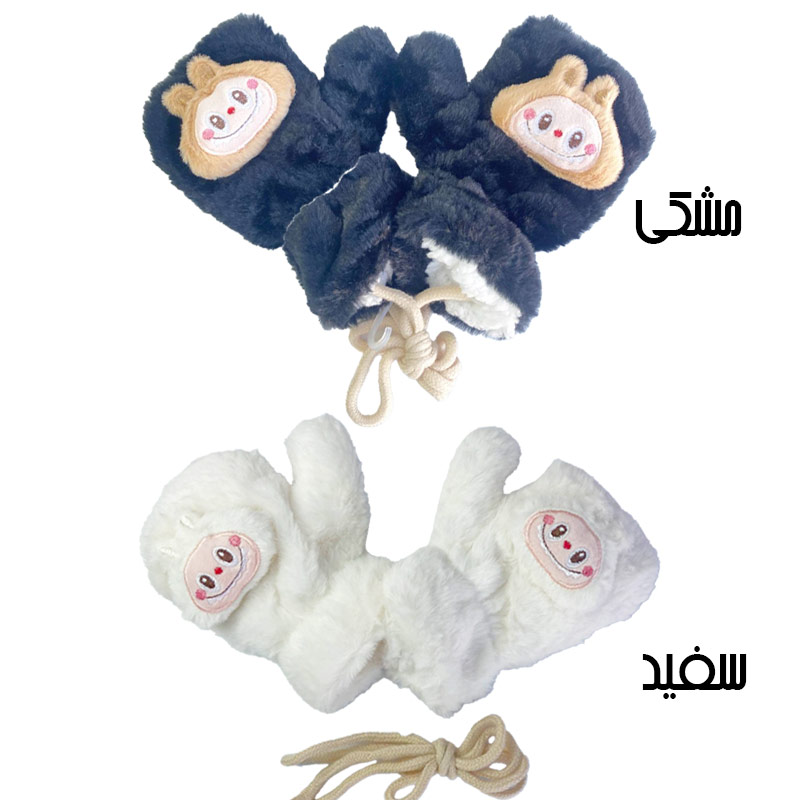 دستکش کودکانه داخل پشمی طرح لبوبو