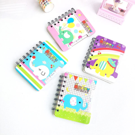 دفترچه سیمی 50 برگ طرح فیل