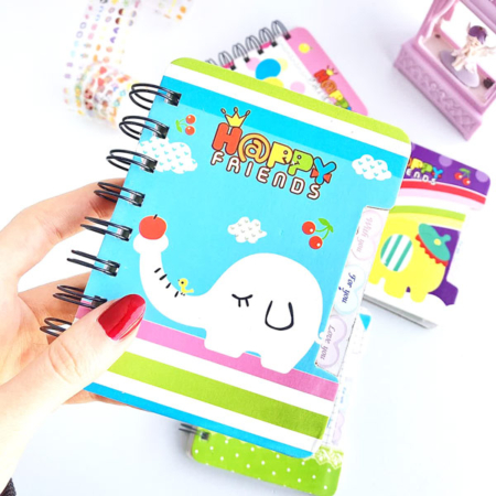 دفترچه سیمی 50 برگ طرح فیل