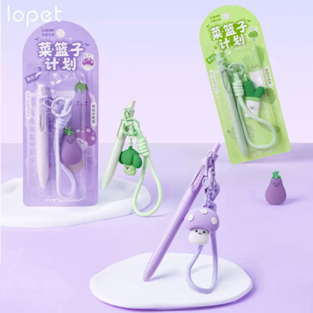 روان نویس فشاری 0.5 چارم بگ دار LOPET طرح فانتزی