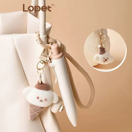 روان نویس فشاری 0.5 چارم بگ دار LOPET طرح فانتزی