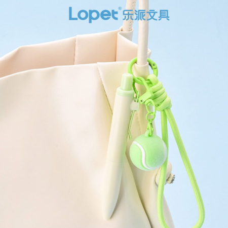 روان نویس فشاری 0.5 چارم بگ دار LOPET طرح تنیس