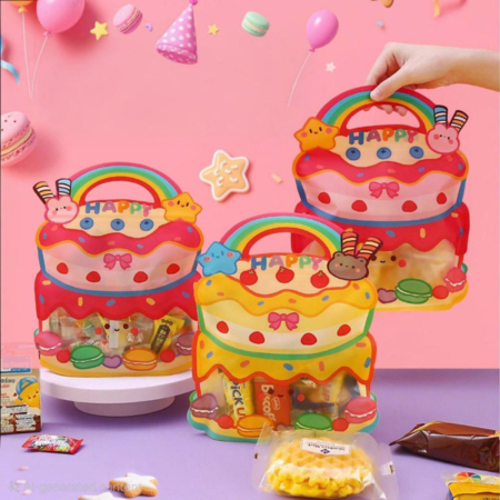 زیپ کیپ پلاستیکی طرح کیف مدرسه