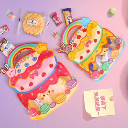 زیپ کیپ پلاستیکی طرح کیف مدرسه