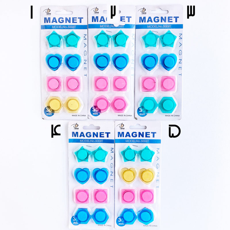 ست 8 عددی مگنت شفاف